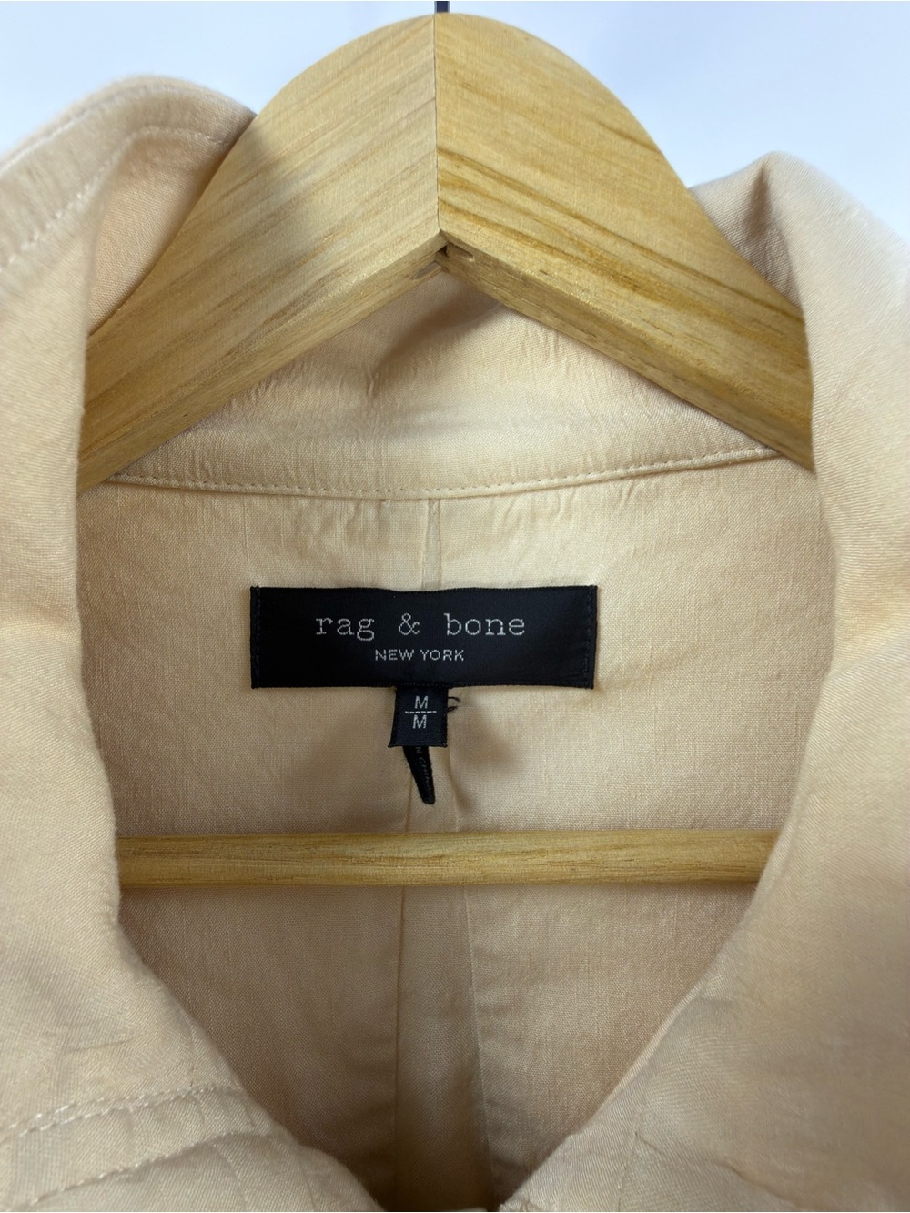 Rag & Bone M65 Cream Cropped Linen Blend Field Jacket M - Picture 4 of 13